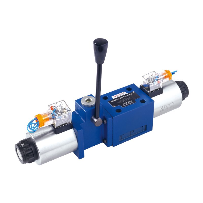 Solenoid-operated directional valve with emergency handle WEMM10